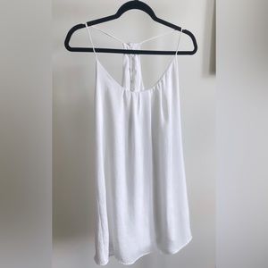 White slip dress
